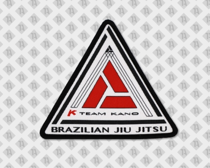 Konturgeschnittener Aufnäher Patch gewebt schwarz weiß Brazilian Jiu Jitsu Kampfkunst